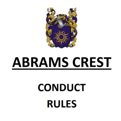 Abrams Crest - Conduct Rules