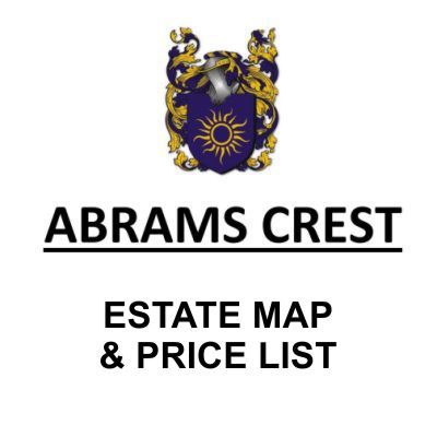 Abrams Crest - Estate Map & Price List